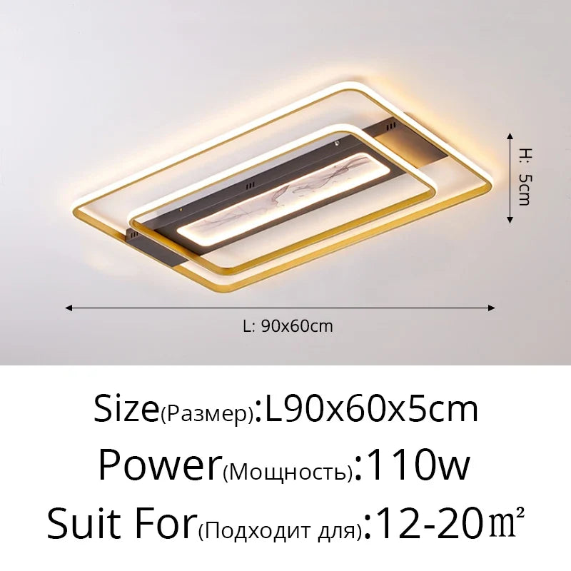 plafonniers led modernes créatifs pour éclairage intérieur