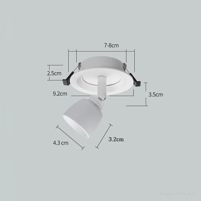 plafonnier led moderne à angle réglable pour cuisine