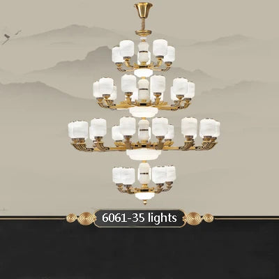 lustre chinois grande taille pour décoration d'intérieur élégant