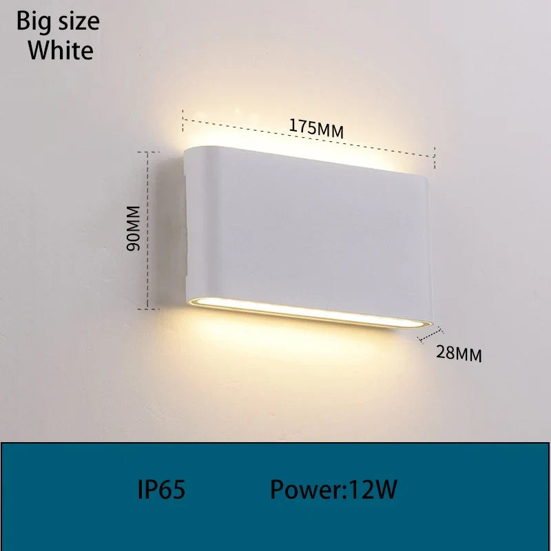 applique murale 	ip65 étanche pour jardin extérieur