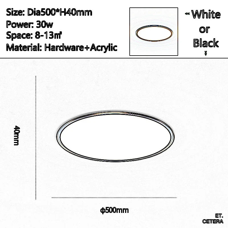 plafonnier led moderne ultra fin pour tous espaces