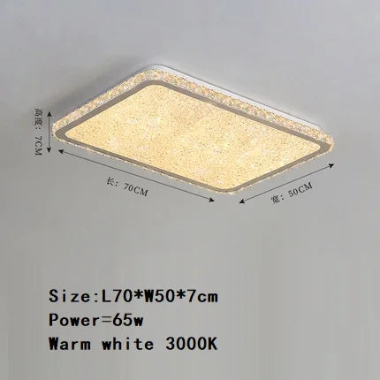 suspension moderne en acier inoxydable avec led et télécommande