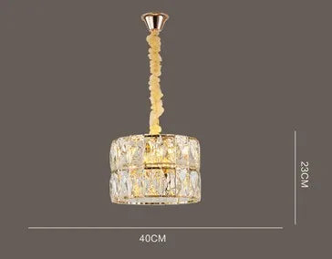 lustre en cristal design nordique pour intérieur élégant