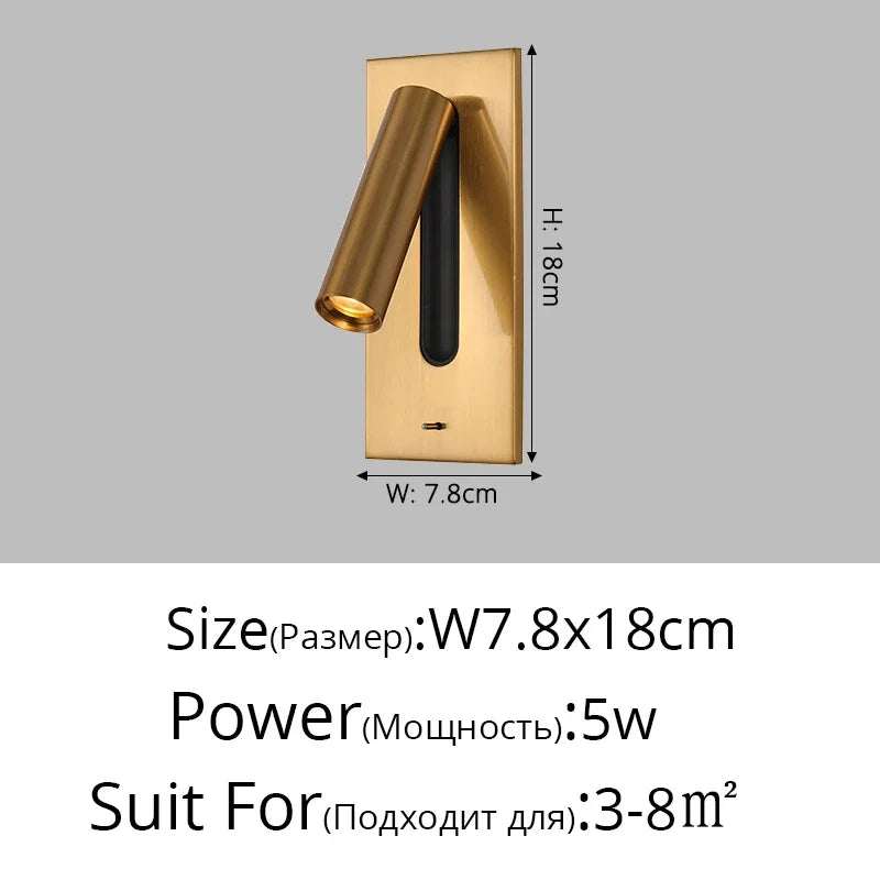 applique murale led multifonction avec chargeur usb intégré