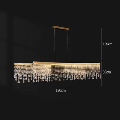 lustre en cristal postmoderne pour décoration intérieure élégante