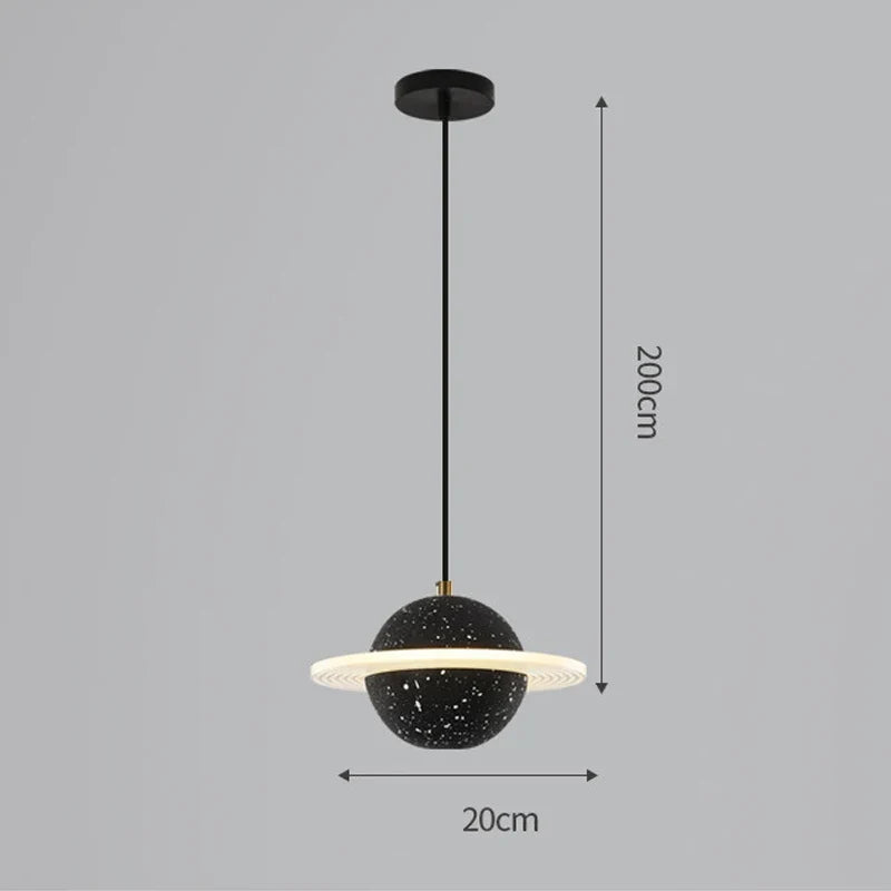 suspension en résine planet pour décoration intérieure moderne
