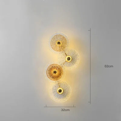applique murale de luxe en verre design moderne personnalisable