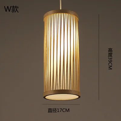 lustre en bambou style zen pour ambiance relaxante