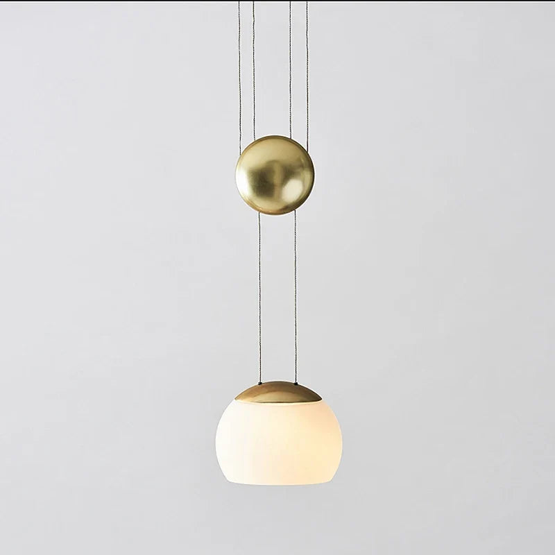 suspension nordique en verre design ajustable style loft
