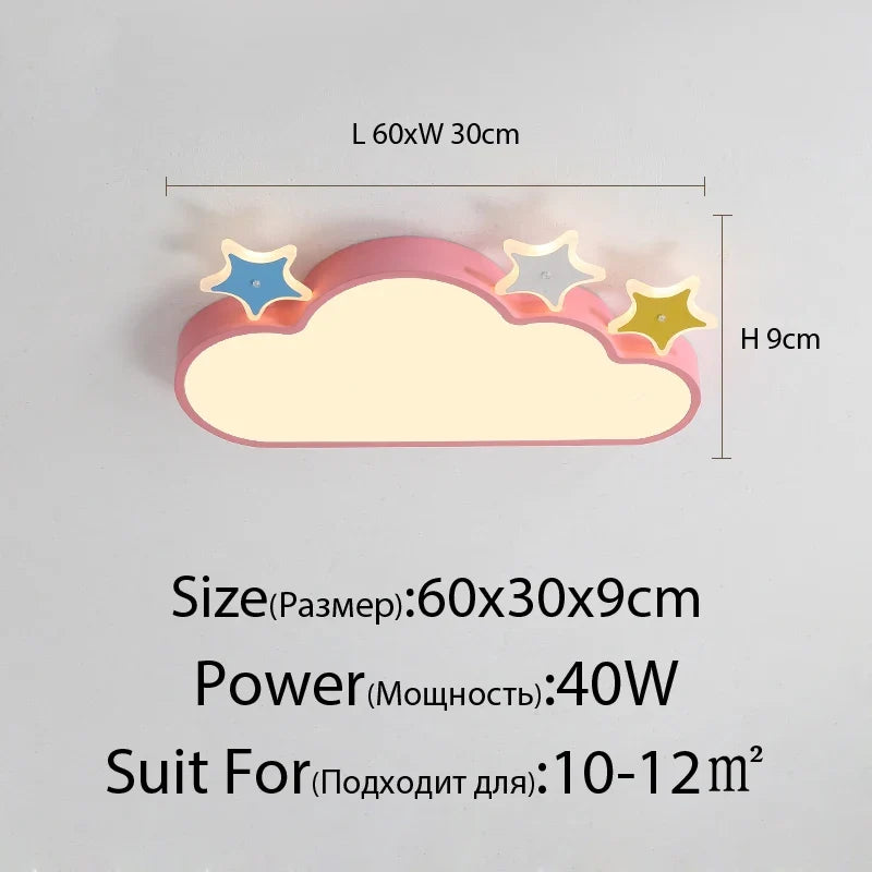 plafonnier led nuage design pour éclairage intérieur décoratif