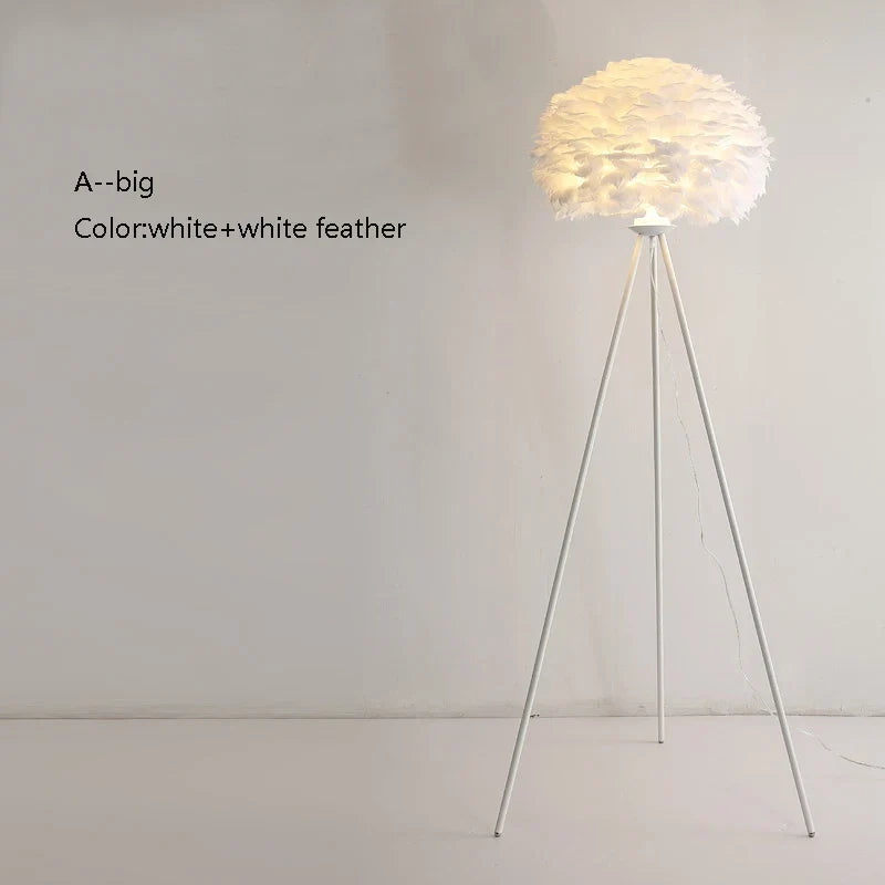 lampadaire créatif plumes pour mariage et célébration
