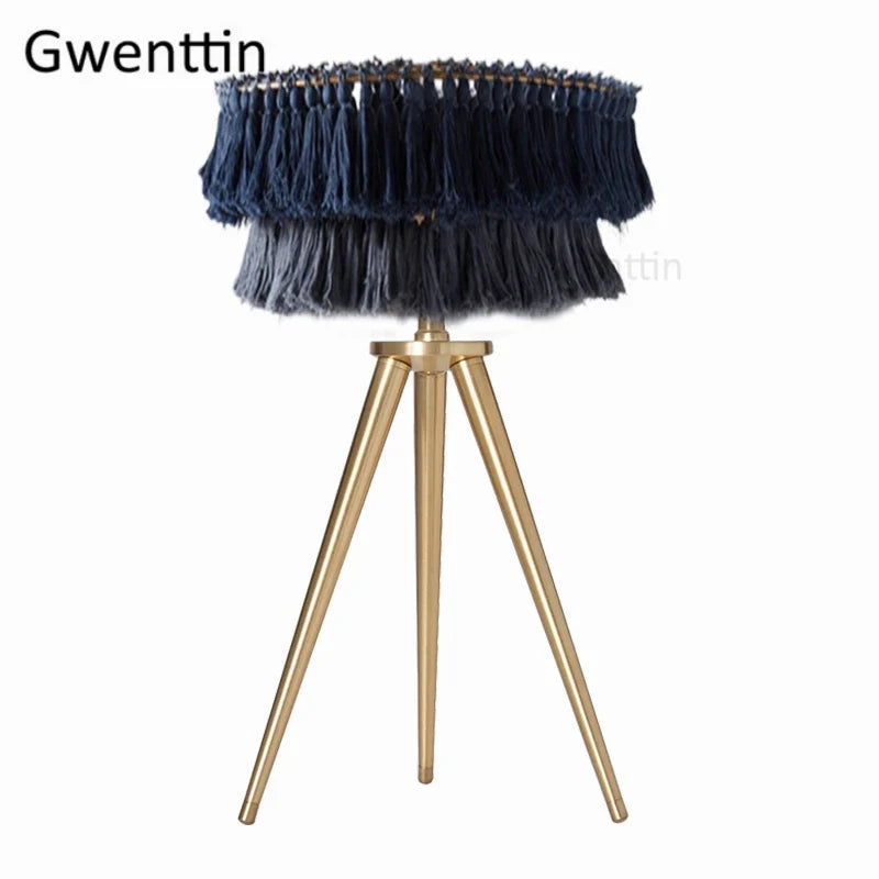 lampadaire créatif en fil de soie avec trépied nordique décoratif