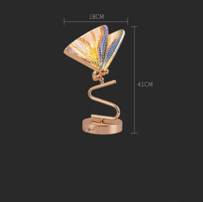 lampe à poser papillon design moderne veilleuse créative luminaire luxe