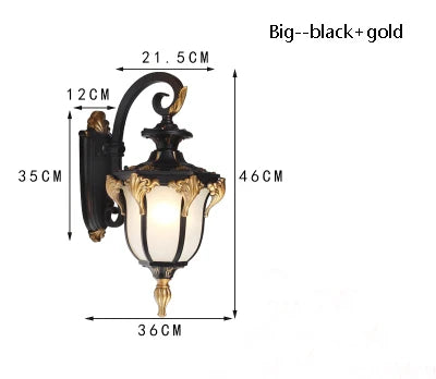 applique murale extérieure rétro pour balcon et jardin