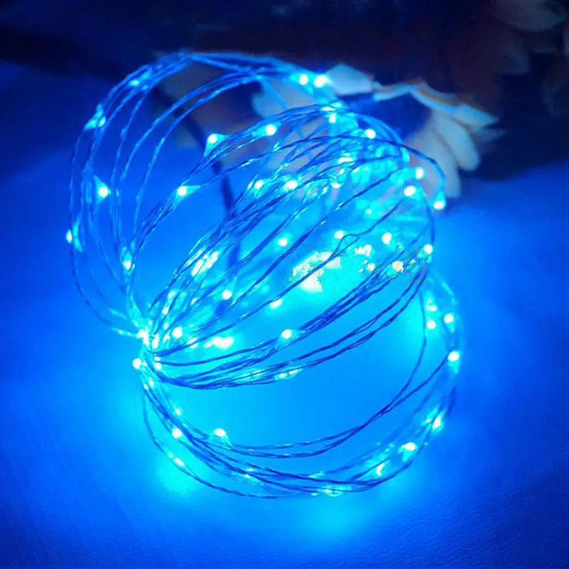guirlande lumineuse led en fil de cuivre pour décorations de fête