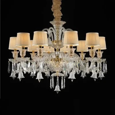 lustre en cristal européen pour décoration moderne et élégante