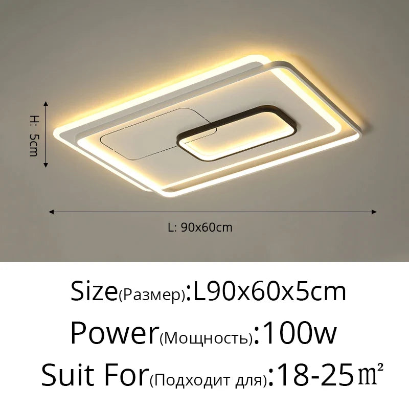 plafonniers led élégants pour décoration intérieure d'hôtel