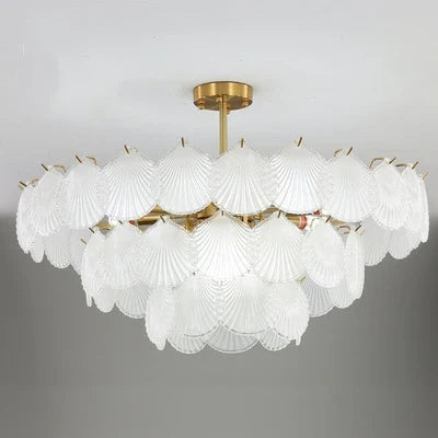 suspension en cristal design nordique luxueux éclairage d'ambiance