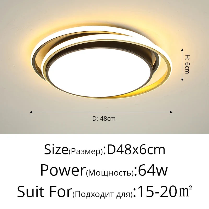 plafonnier led géométrie créative simplicité élégance éclairage intérieur