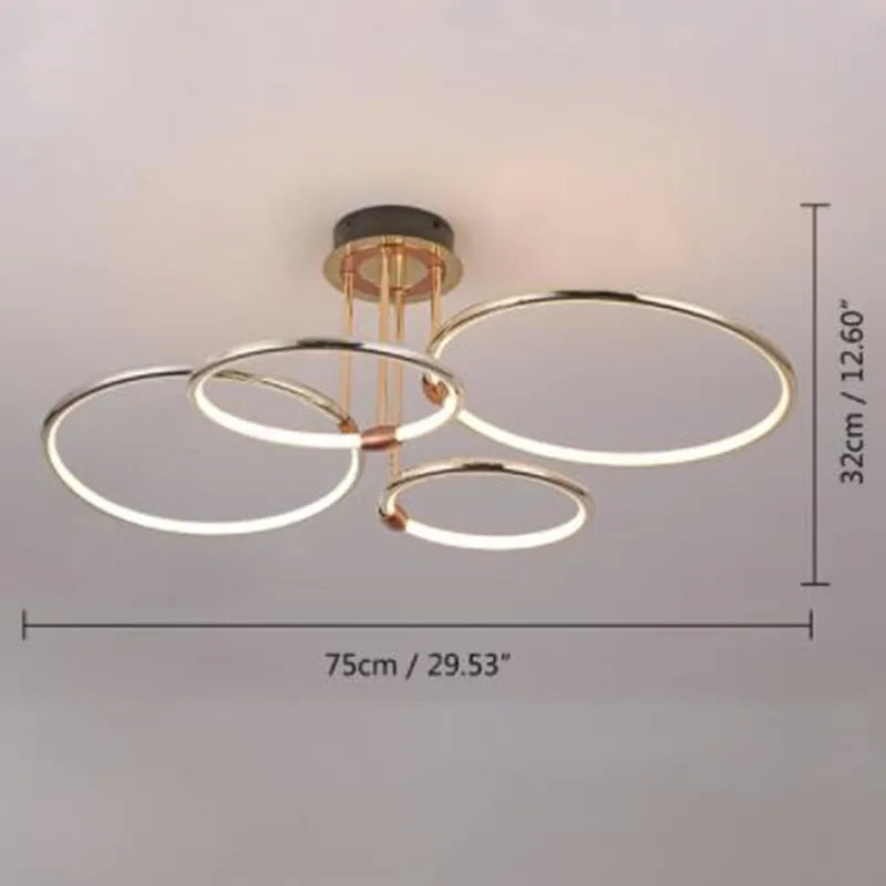 lustre circulaire moderne et luxueux pour éclairage intérieur
