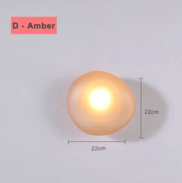 applique led nordique design moderne galet chambre escalier lumière