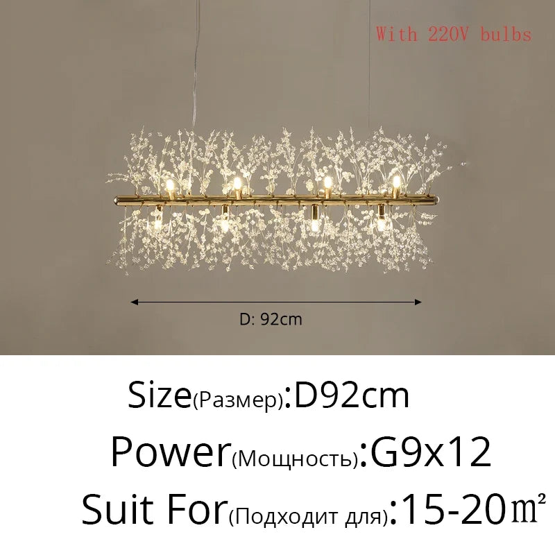 lustre led moderne luciole simple décoration intérieure
