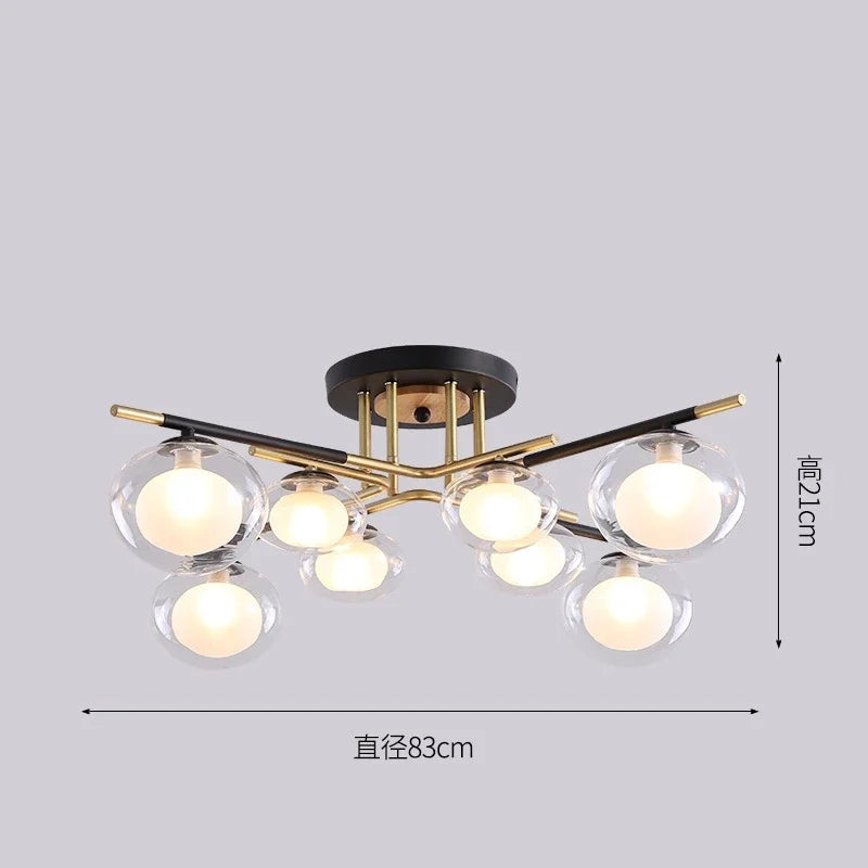 plafonniers nordiques simples luxe décoration maison luminaires suspendus