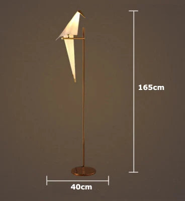 lampe postmoderne en fer acrylique pour amoureux des oiseaux