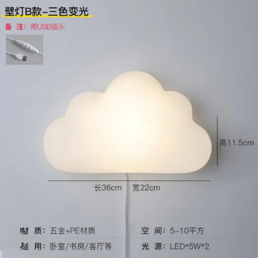 applique murale nuage décorative pour chambre enfant design créatif
