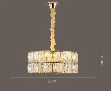 lustre en cristal design nordique pour intérieur élégant