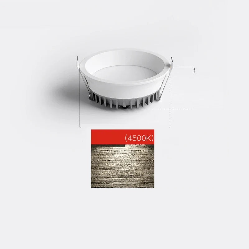 led downlight spot encastré lampe panneau rond éclairage intérieur