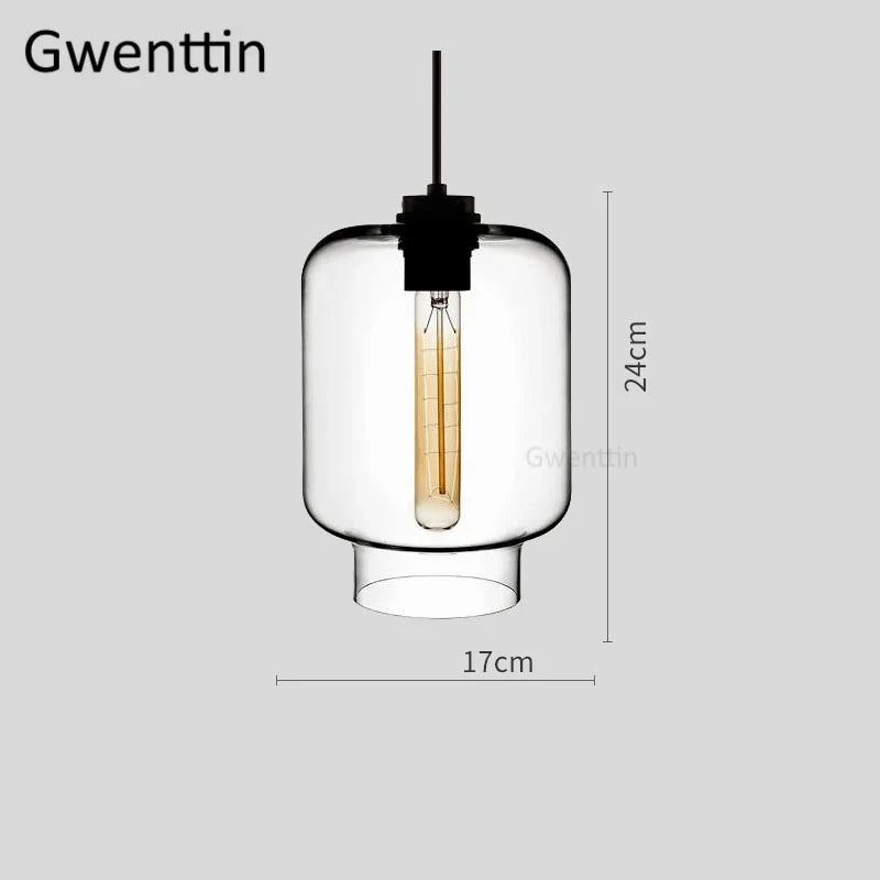 suspension moderne en verre teinté pour décoration intérieure