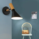 applique murale moderne en bois et fer design nordique
