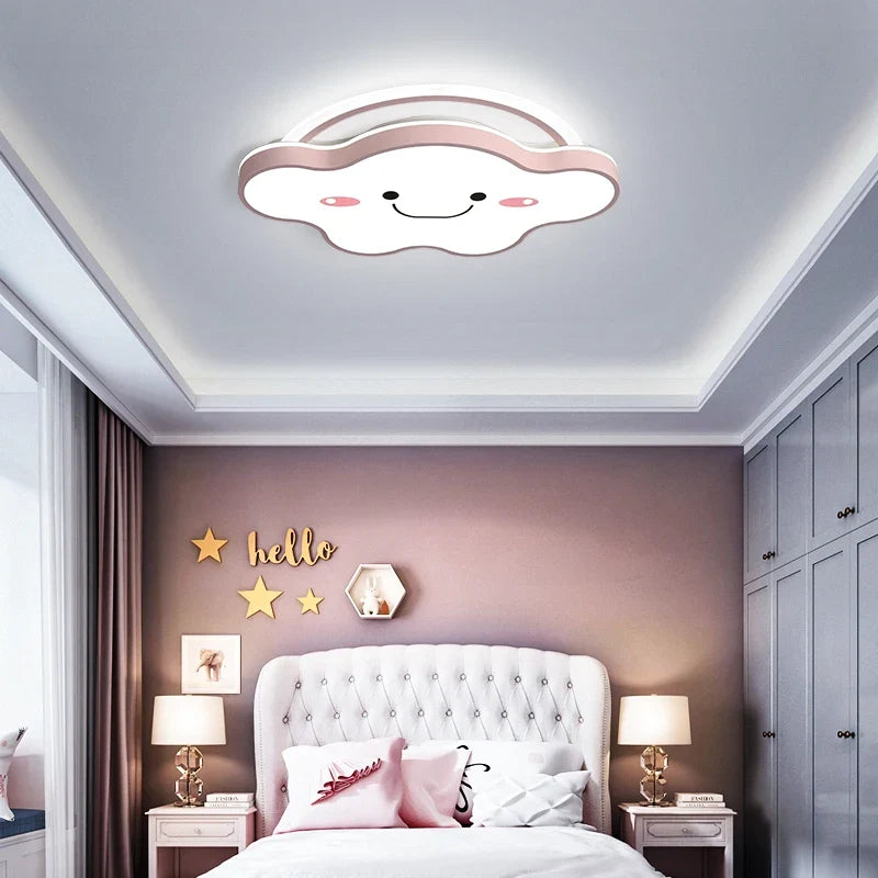 plafonnier led nordique design moderne pour chambre enfants et étudiants