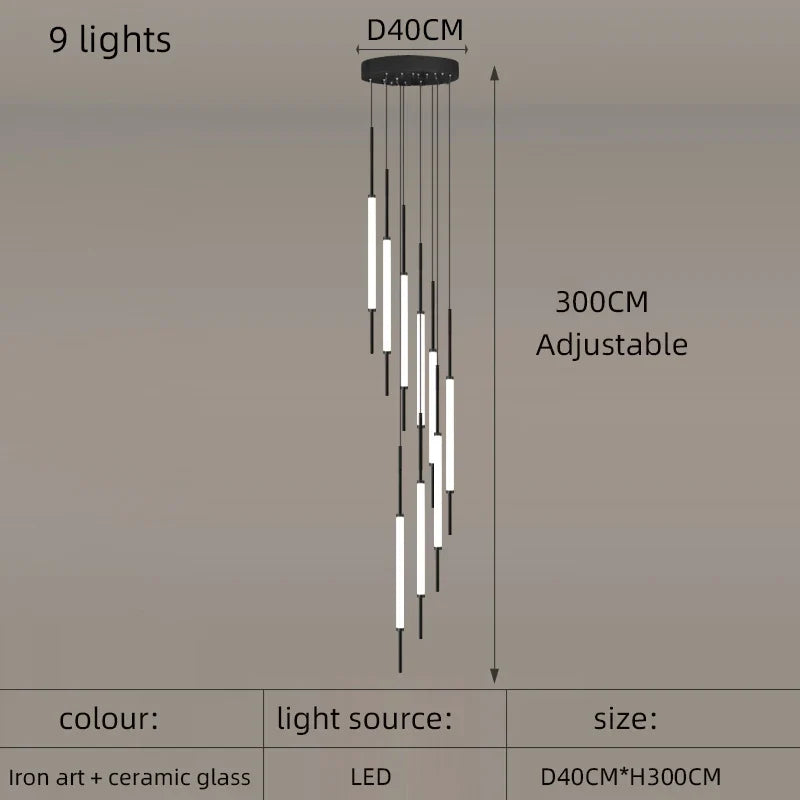 lustre moderne pour décoration d'intérieur élégant et épuré