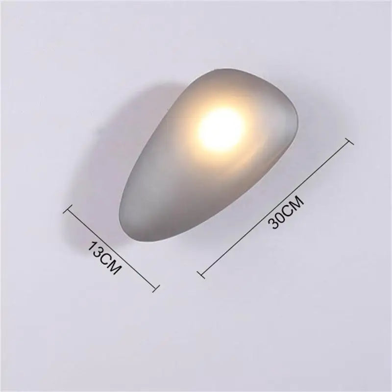 applique murale led galets verre moderne déco intérieur hotel couloir plafonnier éclairage