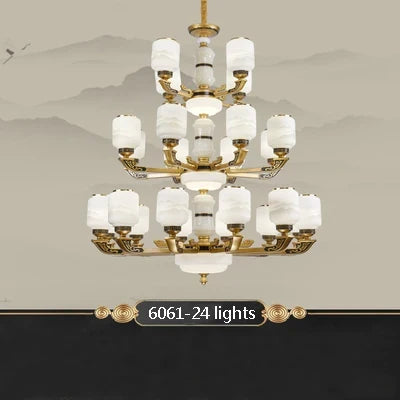 lustre chinois grande taille pour décoration d'intérieur élégant