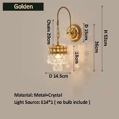 applique murale cristal luxe pour décoration intérieure et extérieure