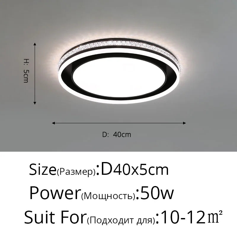 plafonnier led rond pour éclairage intérieur varié
