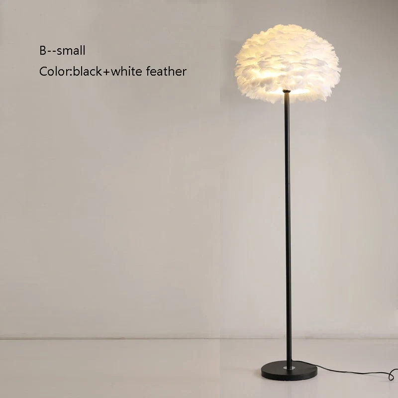 lampadaire créatif plumes pour mariage et célébration