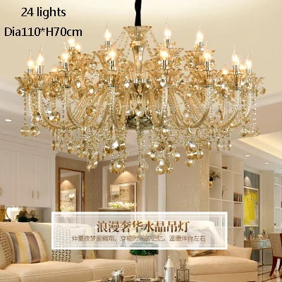 lustre en cristal moderne pour intérieur élégant et raffiné