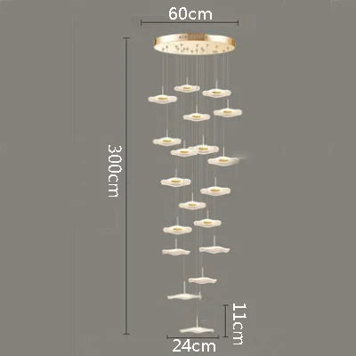 suspension moderne en acrylique pour décoration intérieure élégante