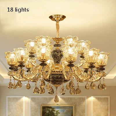 lustre en cristal de luxe pour une ambiance minimaliste