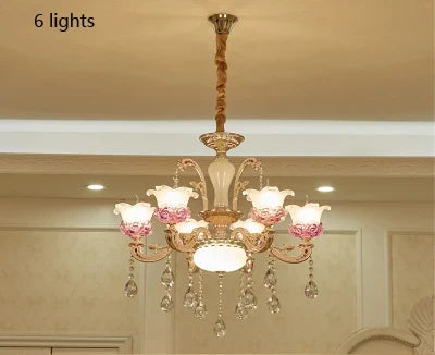 lustre de luxe en cristaux pour décoration élégante créative