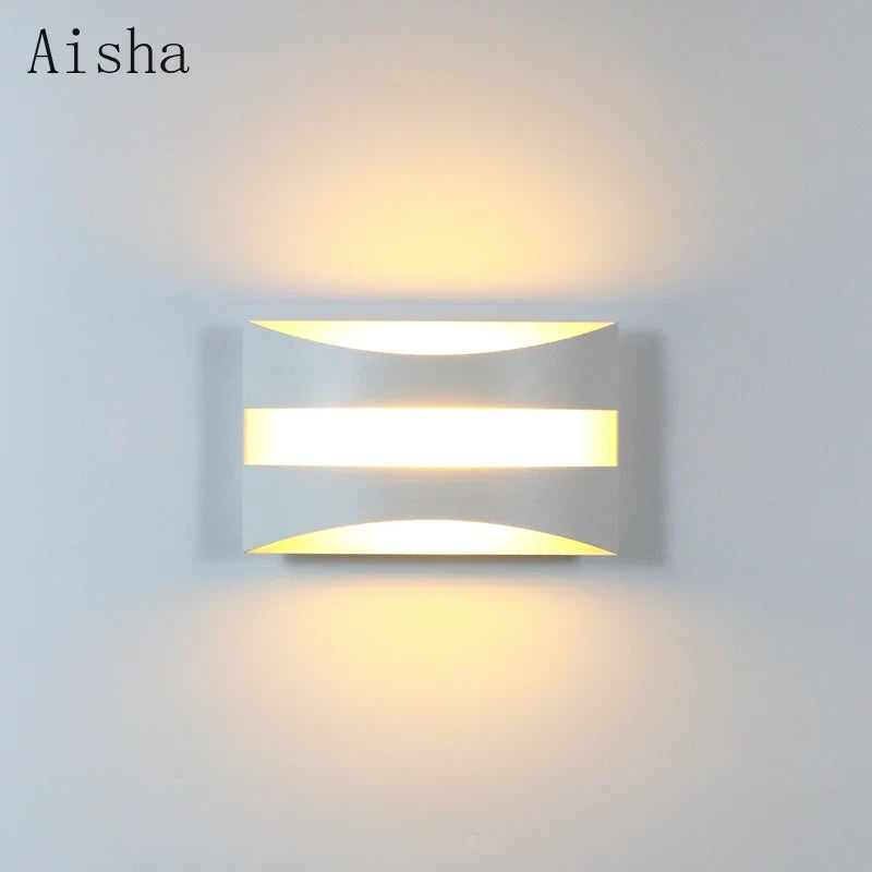 10W LED Wall Lamp Wrought Iron Wall Light  Indoor Corridor Staircase Living Room Bedroom Bedside Decorative Lighting