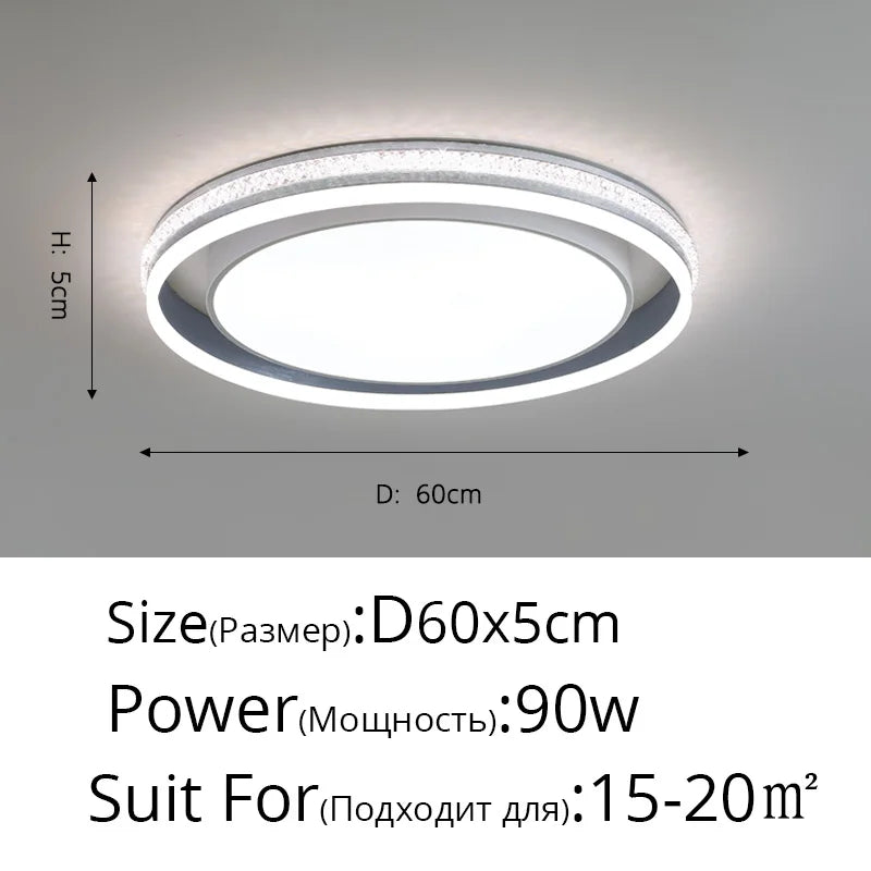 plafonnier led rond pour éclairage intérieur varié