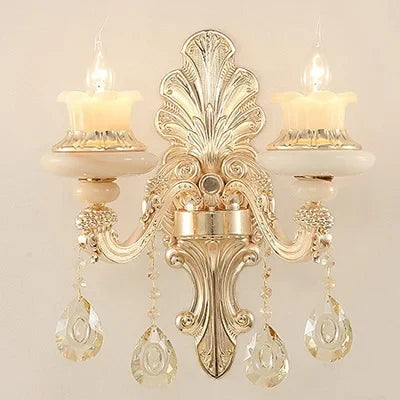 applique murale en cristal design moderne pour intérieur élégant