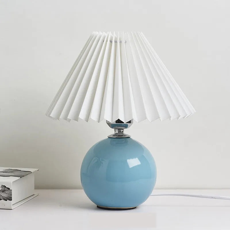 Lampe de table plissée coréenne