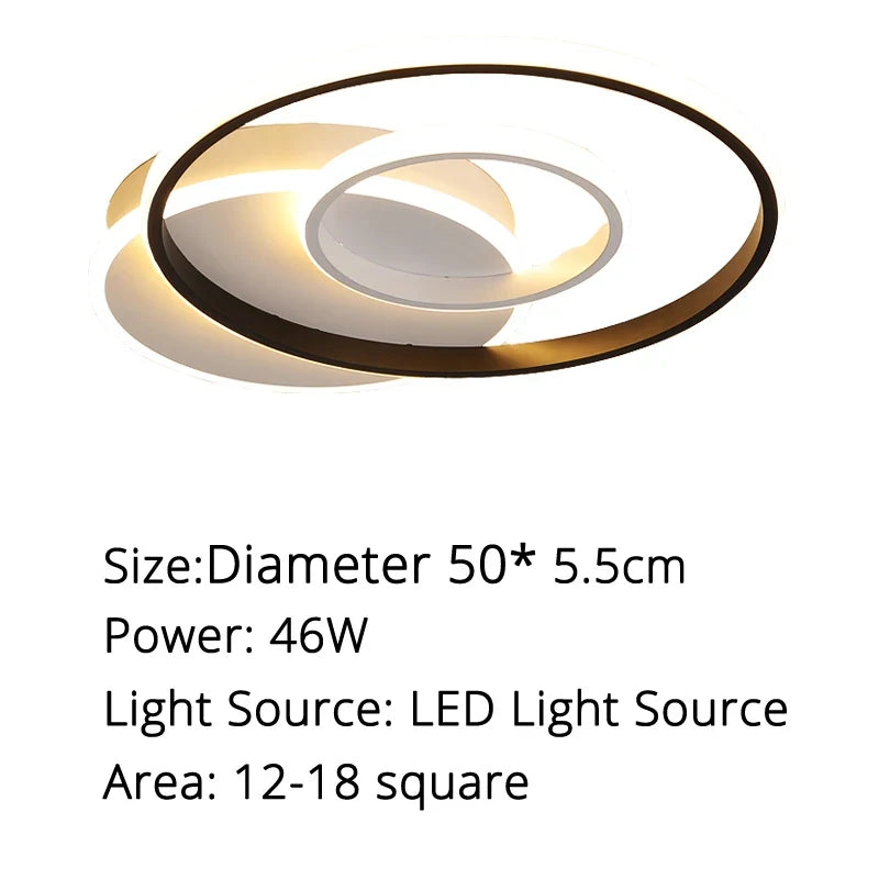 plafonnier led rond design moderne pour un éclairage intérieur décoratif