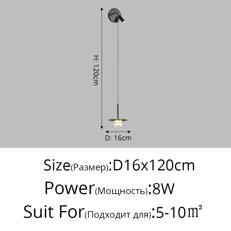 suspension de chevet luxe minimaliste petit lustre moderne
